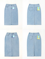  Sundy Charlang Cool Denim Long Skirt [Short & Basic Selection] Lyocell Fabric