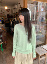 26SS★ [BAONHAUS] セーデンモダルレイヤードラウンドTシャツ