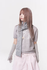 ミニリボンマフラー (gray)