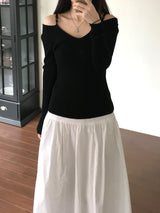 Rubin off-shoulder knitwear (2 colors)