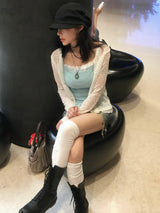 Dot Slub Summer Cardigan (3c)