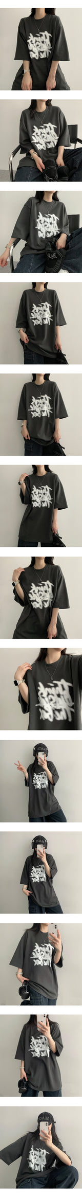 サイドオーバーサイズフィット半袖Tシャツ