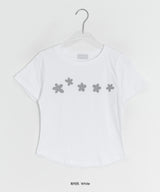 ダルトンフラワープリンティングモーダル半袖Tシャツ