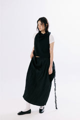  Lace wrap skirt [BLACK]