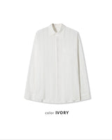 (UNISEX) エアリー レース ネット シャツ