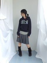 Rib Vintage Check Skirt
