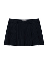 STRIPE PLEATED PANTS(NAVY)
