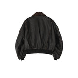 ALL Coyote Sealing Leather Bomber Jacket (2 colors)