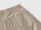 Rear Cotton A-line Mini Skirt / 2 colors