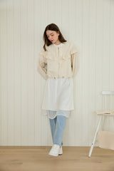PETITE V-FRILL WIND BREAKER