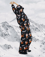 ALL OVER TIGER RABBIT WIDE TRACK PANTS