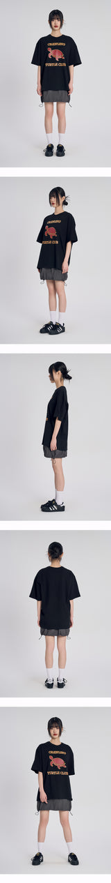 Nylon Cargo Mini Skirt_Charcoal