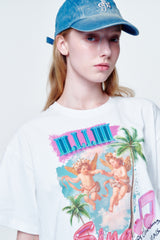 ルーズフィットTシャツ エンジェルパームツリー