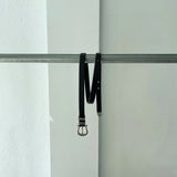 Horseshoe Clasp Leather Belt