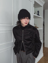 Paul No Collar Wool Jacket