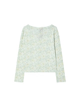EMBLEM FLOWER L/S YELLOW