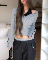 Rhapsody Ribbed Hoodie Knit