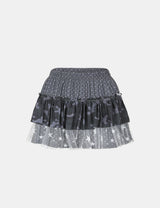 Galaxy Combo Frill Mini Skirt
