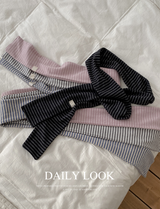 コージーワームボーダーマフラータイ(4color)