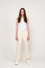 WIDE COTTON PANTS (CREAM)