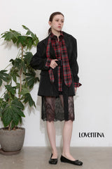 TRENCH BELT JACKET_NAVY