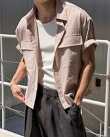 [S/S] Crop pocket check shirts(3color)