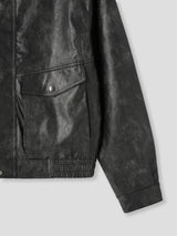 Vintage Curve Leather Jacket