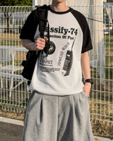 ラギブグラフィックラグランニットショートスリーブ