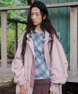 CHECK HOODED FISHTAIL JACKET(CV2GFFB960A)