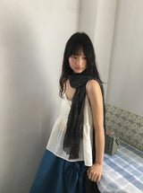 ジェルニブイネックレースビスチェレイヤードノースリーブ