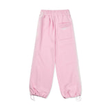 Smog Motif Wide String Sweatpants [Pink]