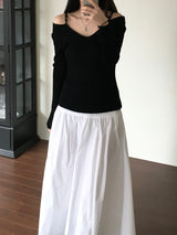 Rubin off-shoulder knitwear (2 colors)