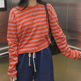 Pukki Stripe Crop T-Shirt