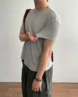 コア クロップド ワッフル ショートスリーブ T