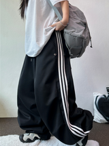 トラックスリーライン🤍🖤🤍 スナップパラシュートバルーンロングパンツ 🤍🖤🤍2カラー