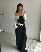オーディナリークリーンピンタックワイドスラックス