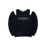 True Cut out Sweatshirts_Black