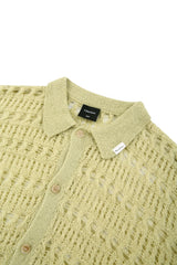 Pastel see-through knit cardigan
