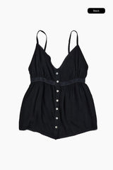 Pure shirring sleeveless blouse