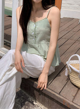 Summer Ivory Loose Cotton Wide Pants (3color)