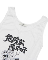 ア モーターサイクル ガール スリーブレス (WHITE)