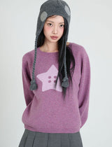 STAR BUTTON KNIT - PINK