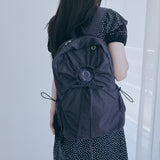 hole string po backpack (black)
