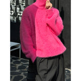 [Unisex] ヘアーハーフニットジップアップ(4color)