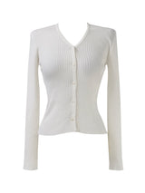 V-neck care cardigan (2color)