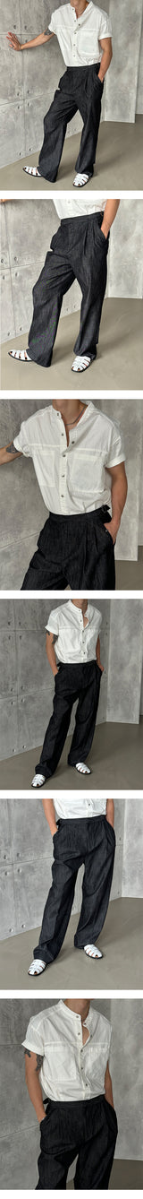 [S/S] Cool two tuck wide pants (3color)