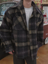 3 TAP Hairy Wool Check Jacket (2color)