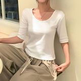 [MADE/6colors] WANT MILLED COTTON FOUR-SLEEVE T-SHIRT