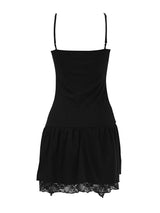 [60%Exclusive] black lace corset one-piece