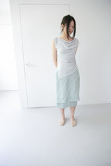 drape off-shoulder sleeveless top(3colors)